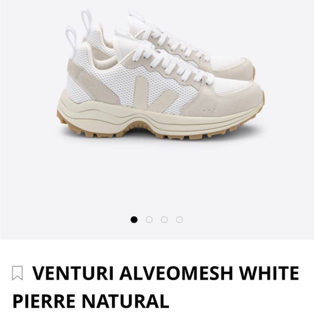 Veja Venturi Sneakers Alvomesh Women’s 7.5 White Pierre Natural Colorway